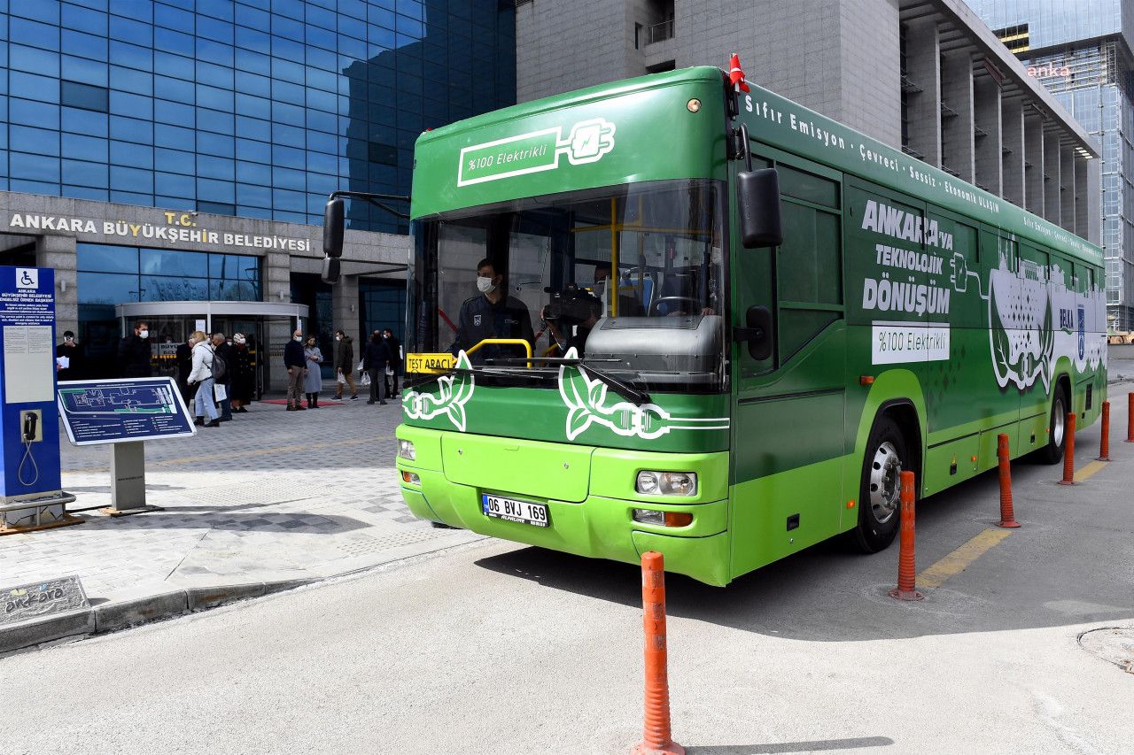 Ankara'da 23 EGO Otobüsünün Elektrikli Otobüse Dönüştürülmesi İçin Hazırlıklar Başladı