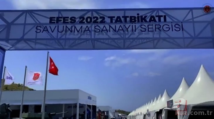 EFES-2022 Tatbikatı'nda yerli ve milli savunma sanayi sistemleri sergilendi.
