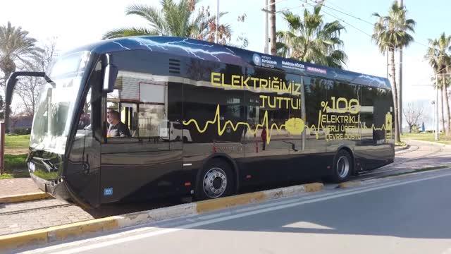 Elektrikli otobüsün ilk test sürüşü yapıldı