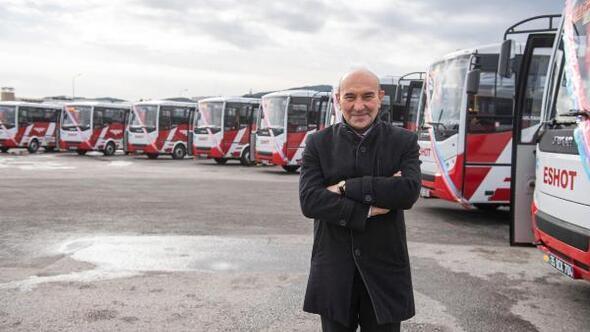 İzmir'de toplu ulaşım filosuna yerli üretim 22 yeni midibüsü dahil edildi