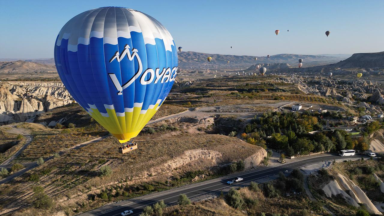 Kapadokya'da üretilen 100. yerli sıcak hava balonu testi geçti