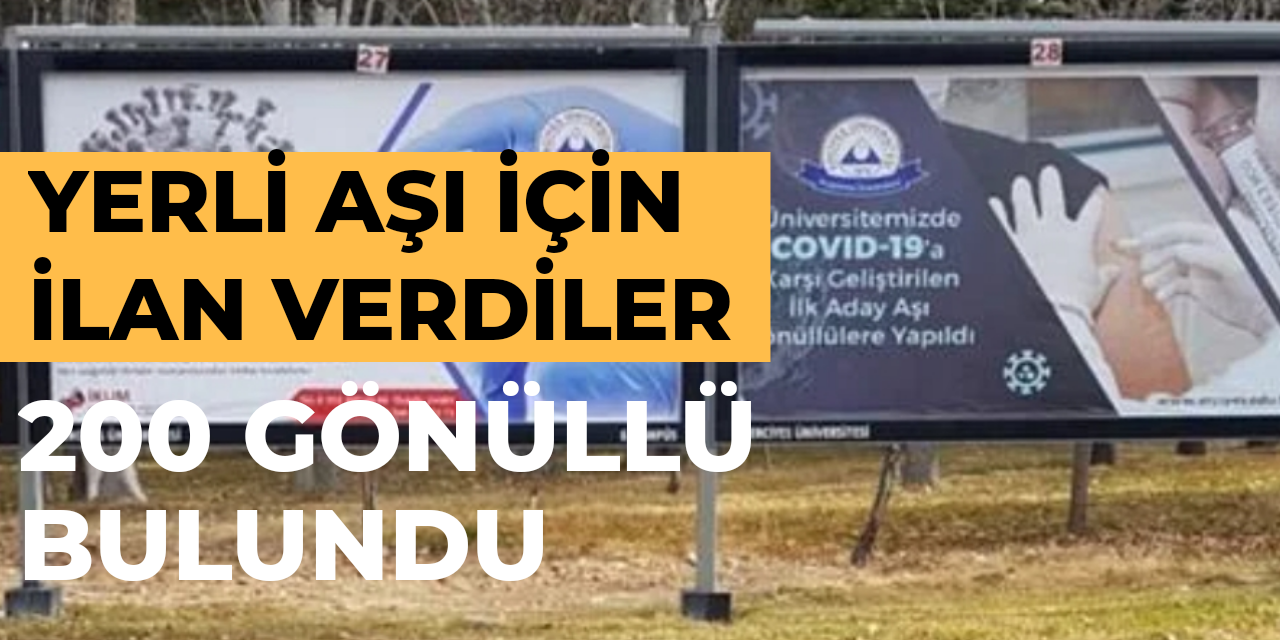 Yerli aşı için ilan verildi: 200 gönüllü başvurusu