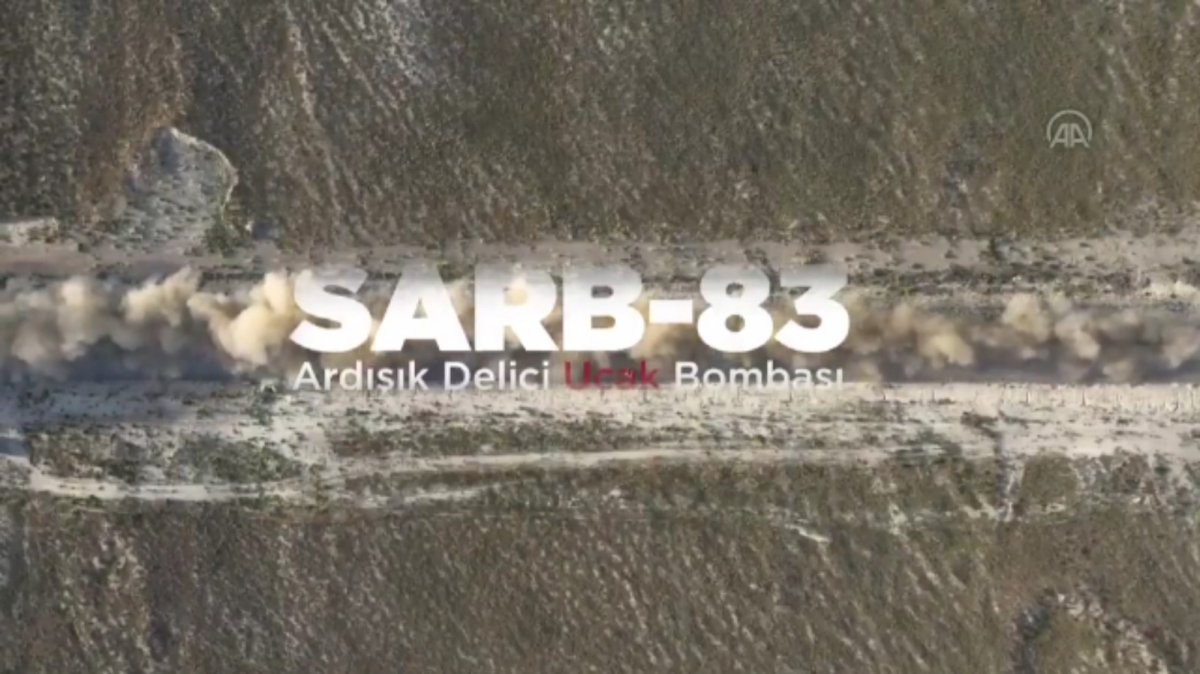 Yerli Beton Delici Mühimmat SARB-83 testi geçti