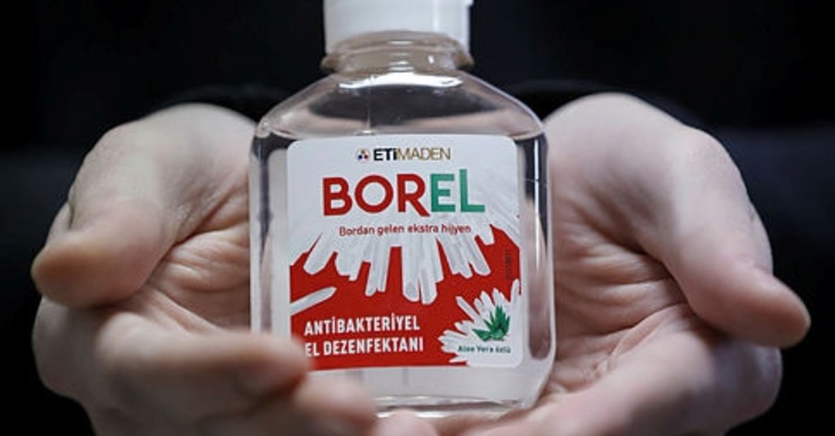 Yerli bor katkılı el dezenfektanı BOREL 7 ayda 5.8 milyon sattı