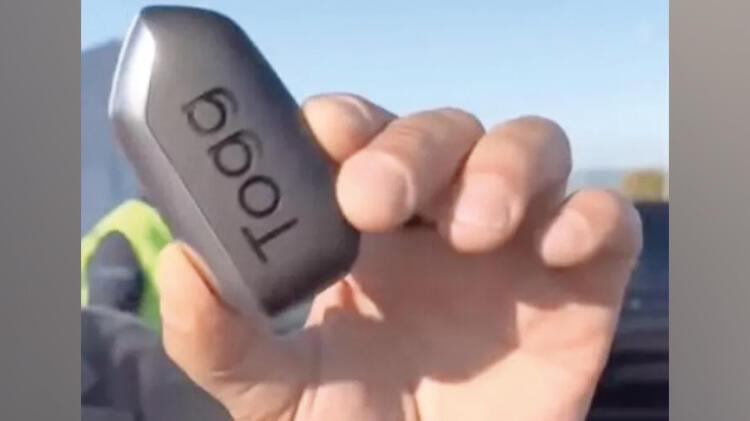 Yerli otomobil Togg'un anahtarı ilk kez görüntülendi