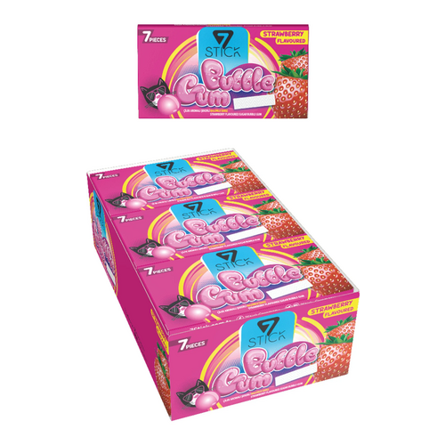 7stick Şekerli 7li Çilek Aromalı Sakız 14 Gr - 7stick ürünü