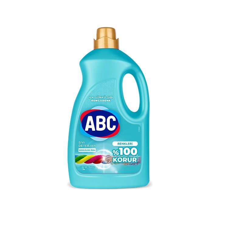 ABC Renkliler Sıvı Çamaşır Deterjanı 2700 Ml