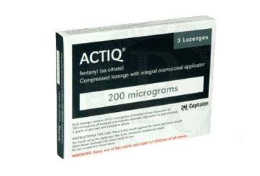 Genesis İlaç Actiq 200 mcg 3 Pastil - Genesis İlaç ürünü