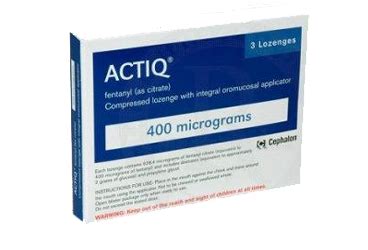 Genesis İlaç Actiq 400 mcg 3 Pastil - Genesis İlaç ürünü