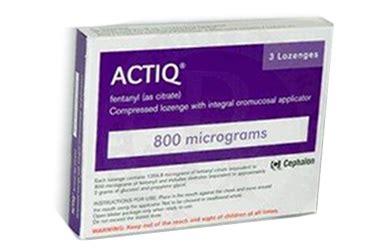 Genesis İlaç Actiq 800 mcg 3 Pastil - Genesis İlaç ürünü