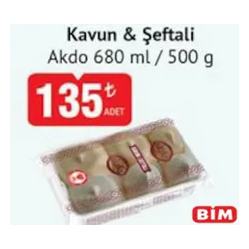 Akdo Dondurma Kavun Şeftali 500 g - Akdo ürünü