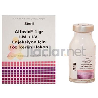 Yavuz İlaç Alfasid 1000 mg IM/IV 1 Flakon - Yavuz İlaç ürünü