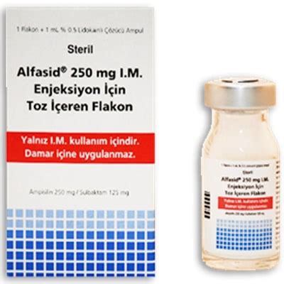 Yavuz İlaç Alfasid 250 mg IM/IV 1 Flakon - Yavuz İlaç ürünü