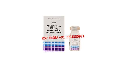 Yavuz İlaç Alfasid 500 mg IM/IV 1 Flakon - Yavuz İlaç ürünü
