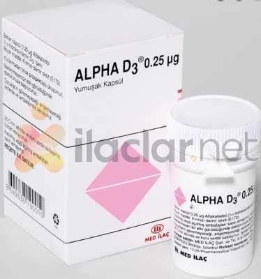 Med İlaç Alpha D3 0.25 mcg 100 Kapsül - Med İlaç ürünü
