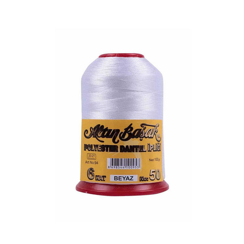 Altın Başak Dantel İpliği 50 No Beyaz 100gr - Başak ürünü