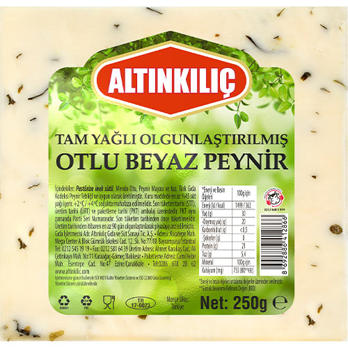 Altınkılıç Tam Yağlı Olgunlaştırılmış Otlu Peynir (250 g)