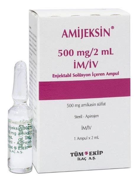 Tüm Ekip İlaç Amijeksin 500 mg 1 Ampül - Tüm Ekip İlaç ürünü