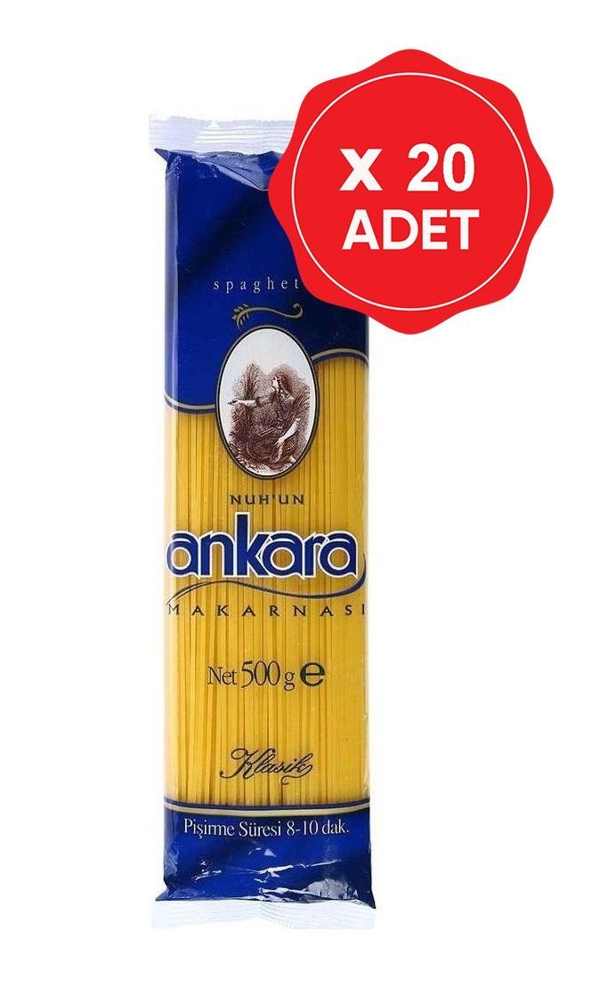 Ankara Makarna Spagetti 500 Gr x 20 Adet