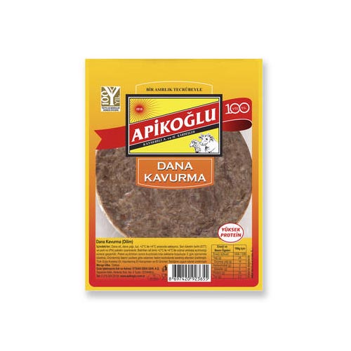 Apikoğlu Yuvarlak Dilimli Dana Kavurma (100 g)