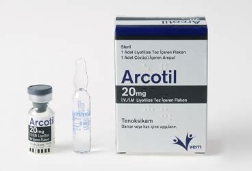 Vem İlaç Arcotil 20 mg IV/IM 1 Flakon ve Ampül - Vem İlaç ürünü