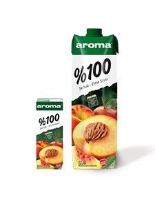 Aroma %100 Şeftali-Elma Suyu