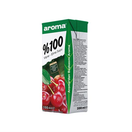 Aroma %100 Vişne - Elma Nektarı 200 ml