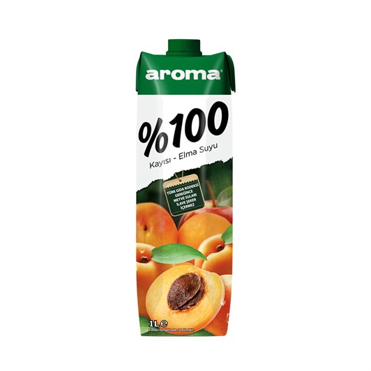 Aroma Kayısı Elma Nektarı %100 1 lt