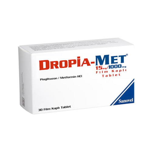 Arven İlaç Dropia-Met 15/500 mg 60 Tablet