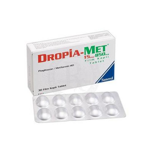 Arven İlaç Dropia-Met 15/850 mg 30 Tablet