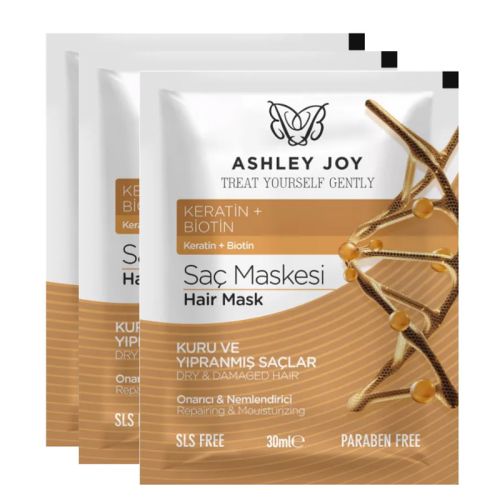 Ashley Joy Nemlendirici Saç Maskesi 30 ml x 3 Adet
