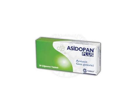 Turgut İlaç Asidopan Plus 30 Çiğneme Tableti - Turgut İlaç ürünü