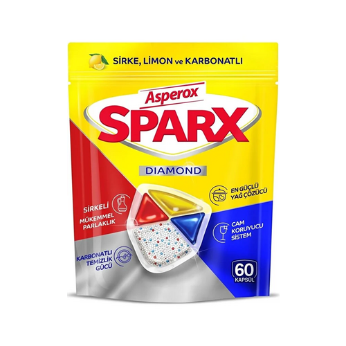 ASPEROX Sparx Diamond 40 Kapsül Bulaşık Tableti - Asperox ürünü