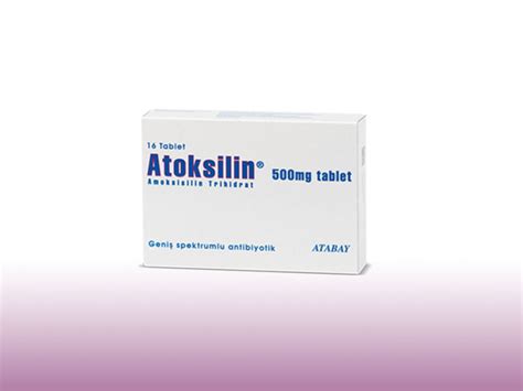 Atabay İlaç Atoksilin 500 mg 16 Tablet