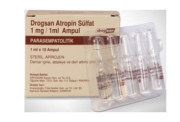 Onfarma İlaç Atropin Sülfat Onfarma 0.25 mg/1 ml 10 Ampül - Onfarma İlaç ürünü