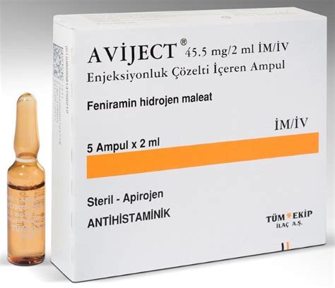 Tüm Ekip İlaç Aviject 45.5 mg/2 ml IM/IV 5 Ampül - Tüm Ekip İlaç ürünü