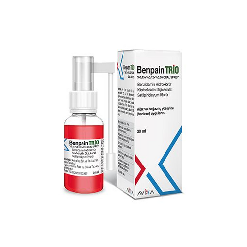 Avixa İlaç Benpain Trio Gargara 30 ml - Avixa İlaç ürünü