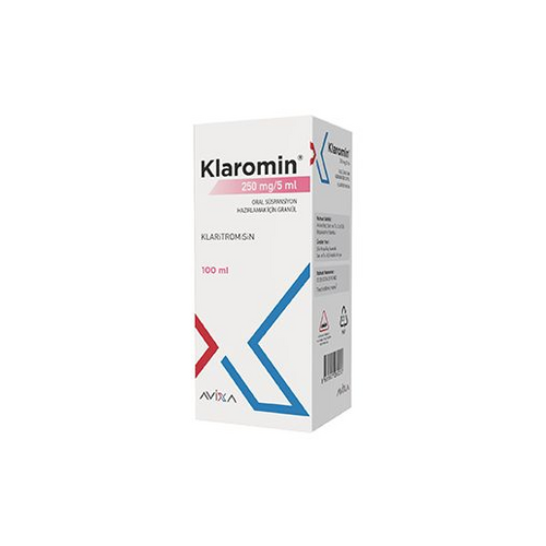 Avixa İlaç Klaromin Şurup 250 mg 50 ml