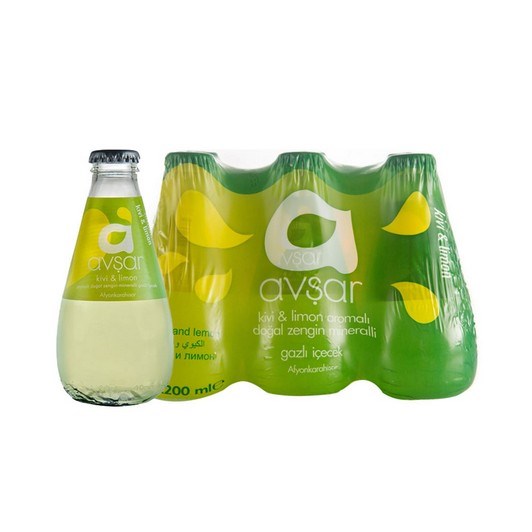 Avsar C Plus Maden Suyu Kivi & Limonlu 6x200 ml