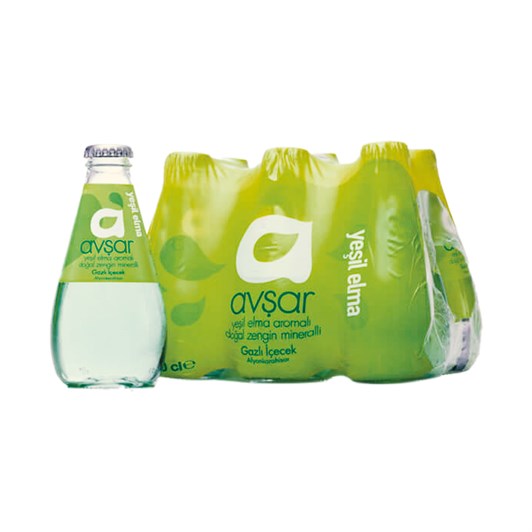 Avsar C Plus Yeşil Elmalı Maden Suyu 6x200 ml