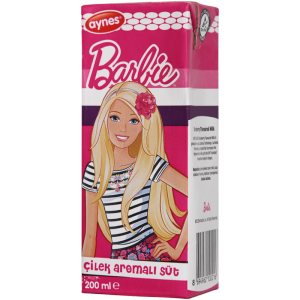 Aynes BARBIE ÇİLEK AROMALI SÜT