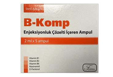Farmalas İlaç B-Komp Enjeksiyonluk Çözelti İçeren 5 Ampül - Farmalas İlaç ürünü