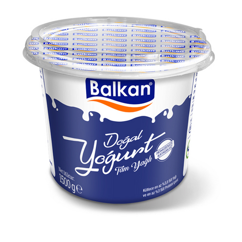Balkan Tam Yağlı Homojenize Yoğurt (1500 g) - Balkan ürünü