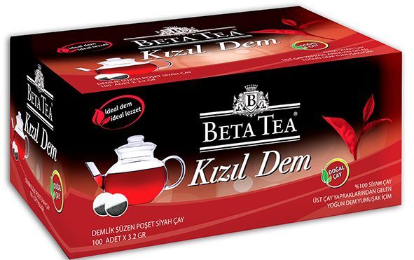 Beta Çay Kızıl Dem Demlik Poşet Çay 3.2 Gr x 100 Adet