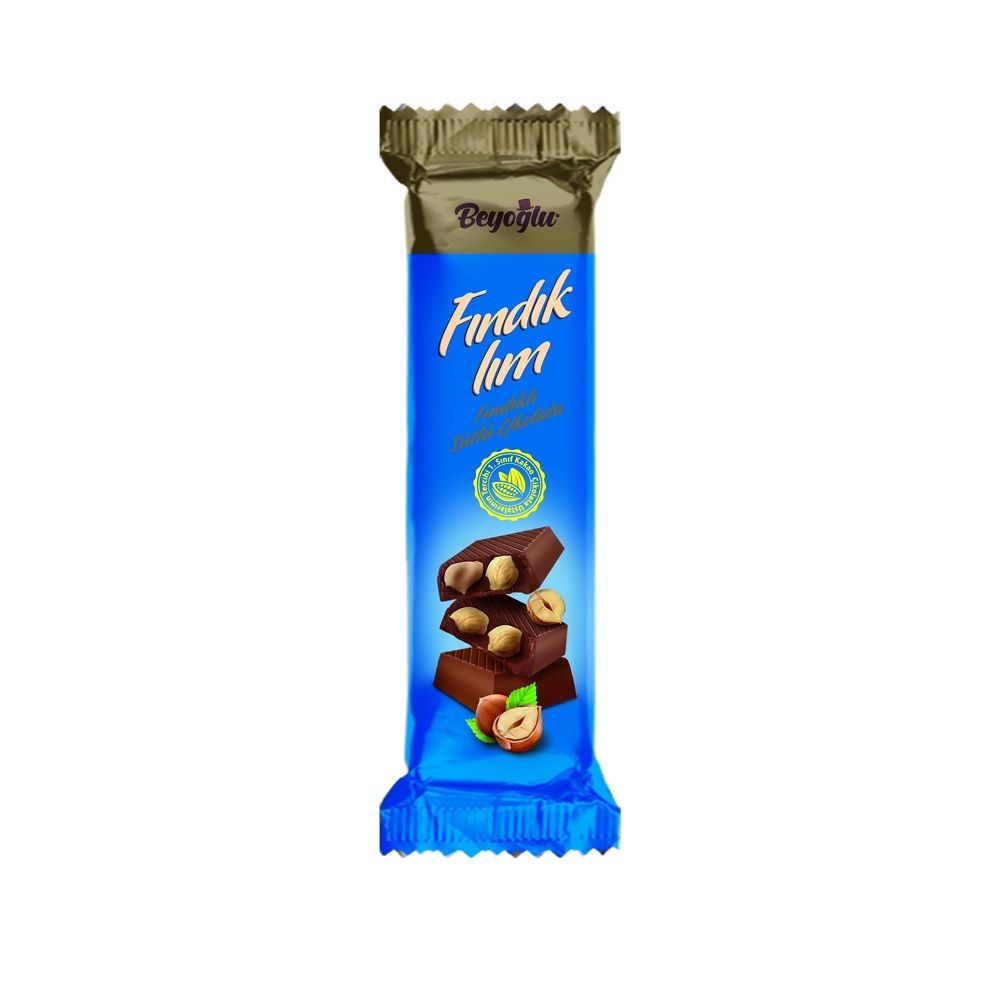 Beyoğlu Çikolata Fındıklım %25 Bütün Fındıklı 38 Gr
