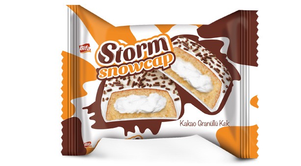 Bifa Bisküvi STORM Snowcap - Kakao Granüllü Kek
