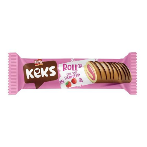 Bifa Keks Roll Strawberry 50 gr - Bifa Bisküvi ürünü