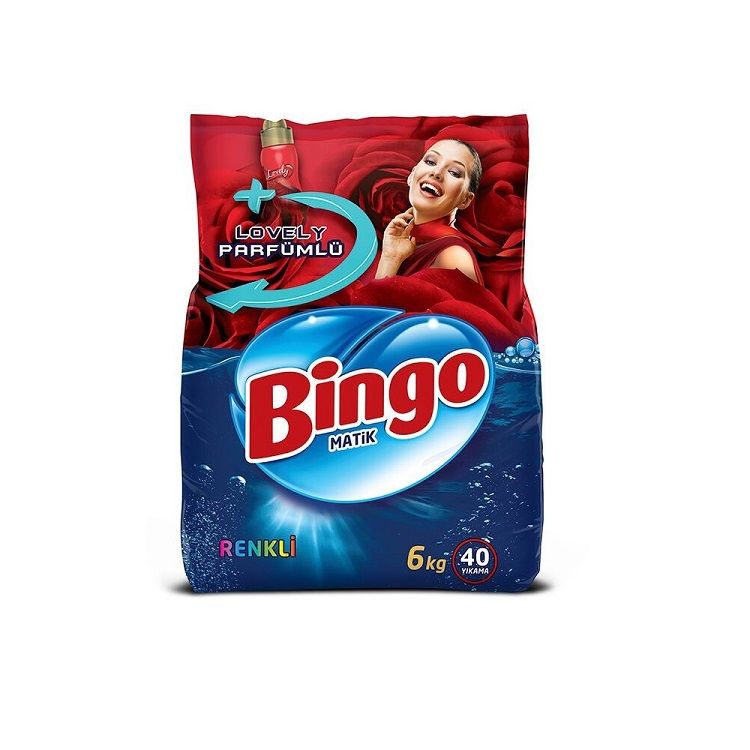 Bingo Çamaşır Deterjanı Renkliler 6 Kg