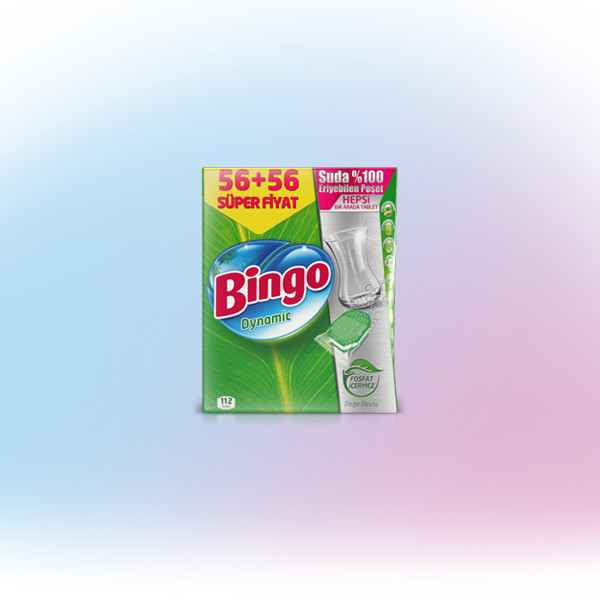 Bingo Dynamic Hepsi Bir Arada 112'li Bulaşık Makinesi Tableti