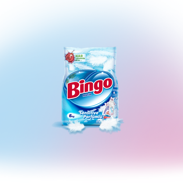 Bingo Matik Sensitive Parfümlü Toz Çamaşır Deterjanı